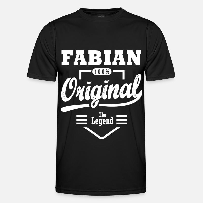 Fabian original gift personalized first name fabian - Men's Functional T-Shirt - black
