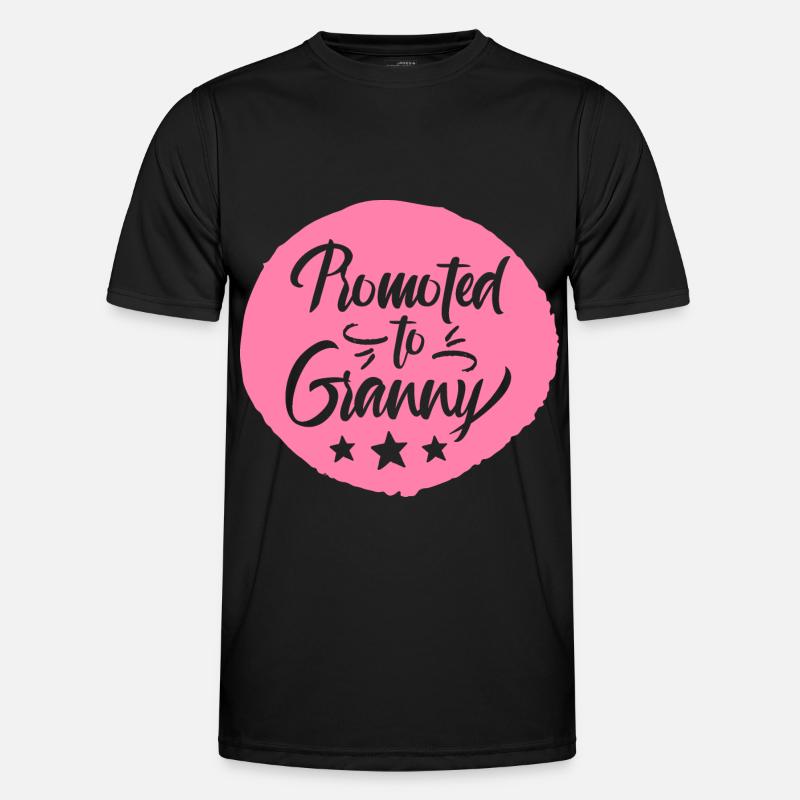 Zur Großmutter befördert Großmama Omi Oma Männer Funktions-T-Shirt