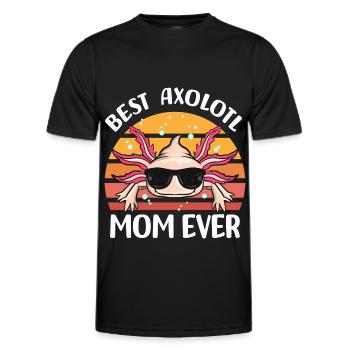 Axolotl Pet | Animals Tail Lurch Gift Idea - Men's Functional T-Shirt - black - Front - AI Model Male 178 dark (178cm)