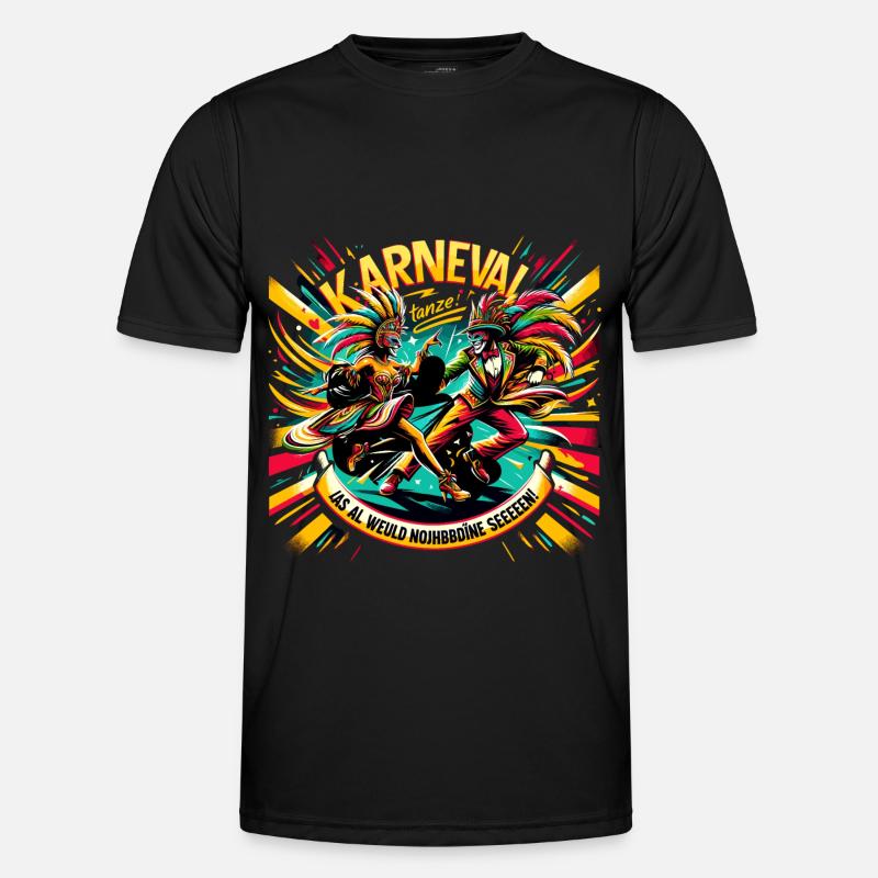 Karneval Dance Männer Funktions-T-Shirt