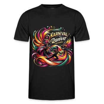 Carnival dance alaaf - Men's Functional T-Shirt - black - Front - AI Model Male 178 dark (178cm)