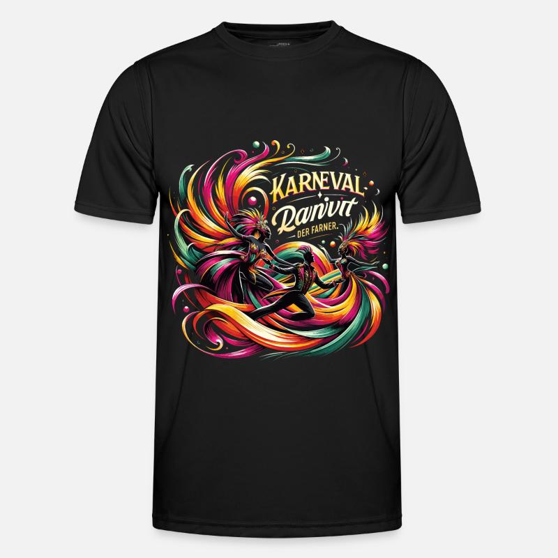 Carnival dance alaaf - Men's Functional T-Shirt - black