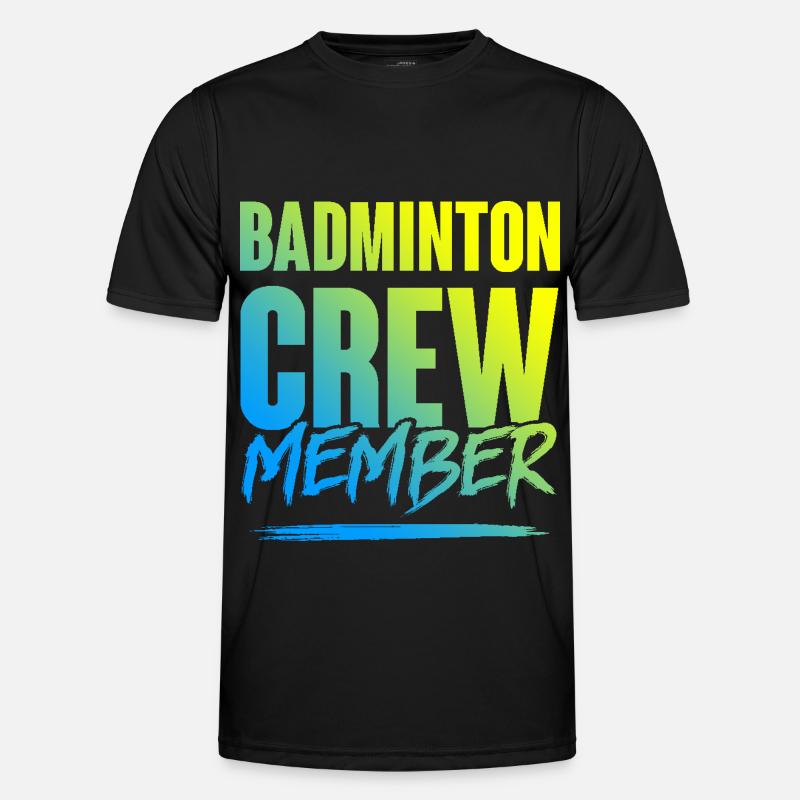 Badminton Crew - Men's Functional T-Shirt - black