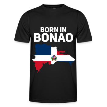 République dominicaine - T-shirt sport Homme - noir - Devant - AI Model Male 178 dark (178cm)