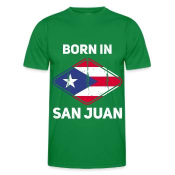 Puerto Rico - Männer Funktions-T-Shirt - Kelly Green - Vorne - AI Model Male 178 dark (178cm)