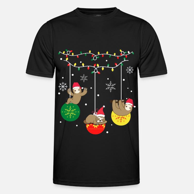 Dovendyr jul - Funktionsshirt til herrer - sort