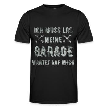 Mechniker Automechaniker Automechatroniker - Männer Funktions-T-Shirt - Schwarz - Vorne - AI Model Male 178 dark (178cm)