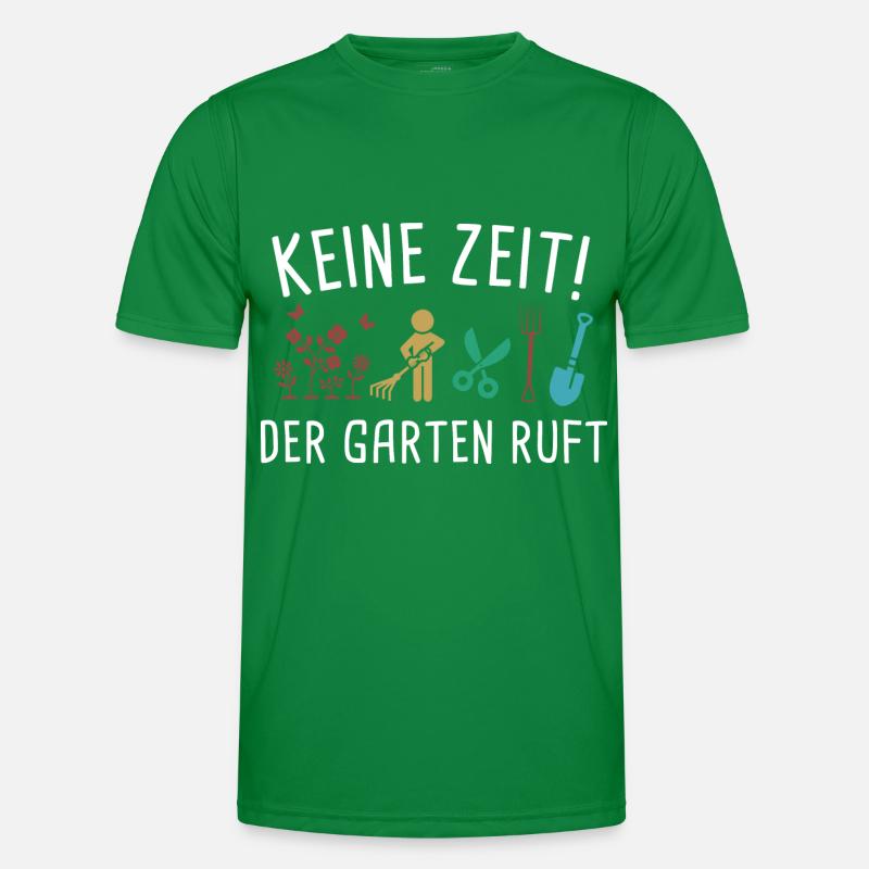 Keine Zeit Der Garten Ruft Männer Funktions-T-Shirt