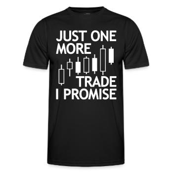 Trader Trading Forex Stock Trading Exchange Trading - Men's Functional T-Shirt - black - Front - AI Model Male 178 dark (178cm)