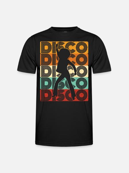 70er Jahre Disco 80er Disko Party Outfit Discothek - Männer Funktions-T-Shirt - Schwarz