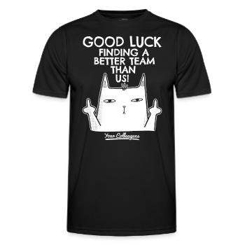 Job Change New Job Farewell Farewell Gift - Men's Functional T-Shirt - black - Front - AI Model Male 178 dark (178cm)