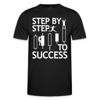Trader Trading Forex Stock Trading Stock Exchange - Men's Functional T-Shirt - black - Front - AI Model Male 178 dark (178cm)