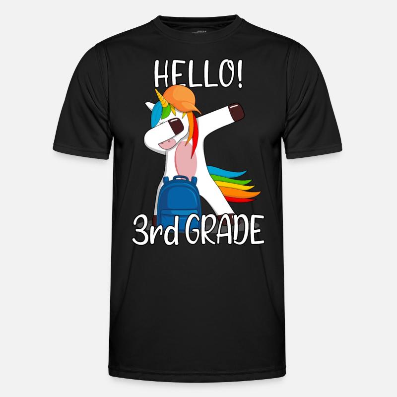 3rd grade third grader elementary school Einhorn Men's Functional T-Shirt