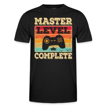 Maîtrise en administration des affaires - T-shirt sport Homme - noir - Devant - AI Model Male 178 dark (178cm)