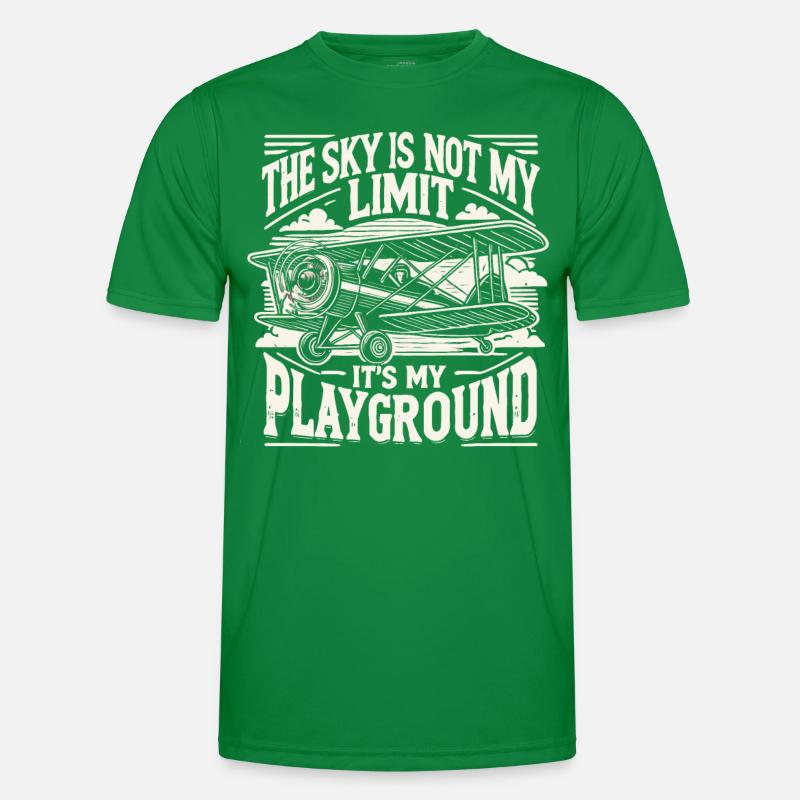 Pilot, Pilotin, Flugzeug, Flieger, Flugschule Männer Funktions-T-Shirt