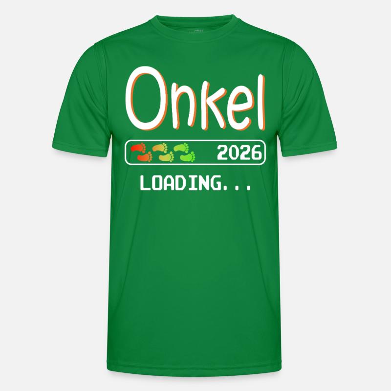 Werdender Onkel 2026 loading ich werde Onkel Männer Funktions-T-Shirt