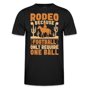 Western Rider Rodeo ne nécessite que le rodéo des cowgirls - T-shirt sport Homme - noir - Devant - AI Model Male 178 dark (178cm)