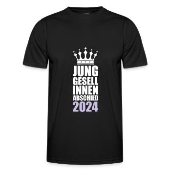 Hen party 2024 - Men's Functional T-Shirt - black - Front - AI Model Male 178 dark (178cm)