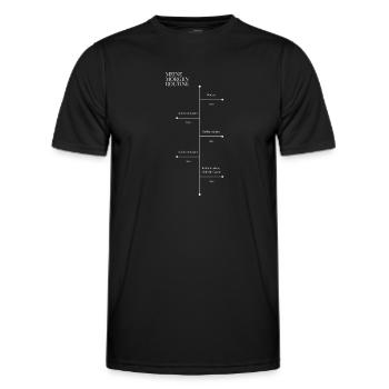 Morgenroutine Morgenmuffel - Männer Funktions-T-Shirt - Schwarz - Vorne - AI Model Male 178 dark (178cm)