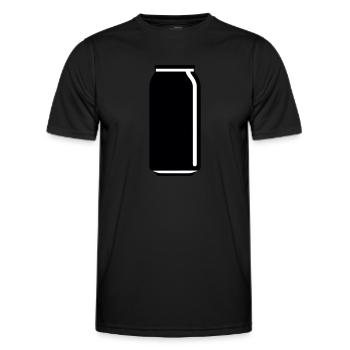 eine Dose Getränk - Männer Funktions-T-Shirt - Schwarz - Vorne - AI Model Male 178 dark (178cm)