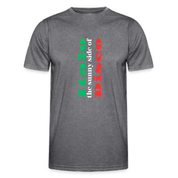 T-shirt disco Sunny Italo - T-shirt sport Homme - mélange sombre  - Devant - AI Model Male 178 dark (178cm)