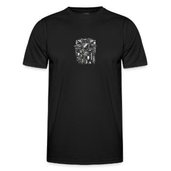 Schild der Tapferen - Männer Funktions-T-Shirt - Schwarz - Vorne - AI Model Male 178 dark (178cm)