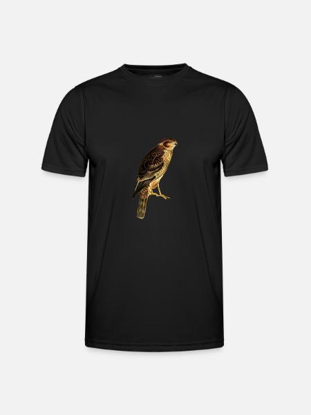 Oiseaux de proie Faucon - T-shirt sport Homme - noir