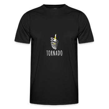 Tornado entzünden Mallorca Bier - Männer Funktions-T-Shirt - Schwarz - Vorne - AI Model Male 178 dark (178cm)