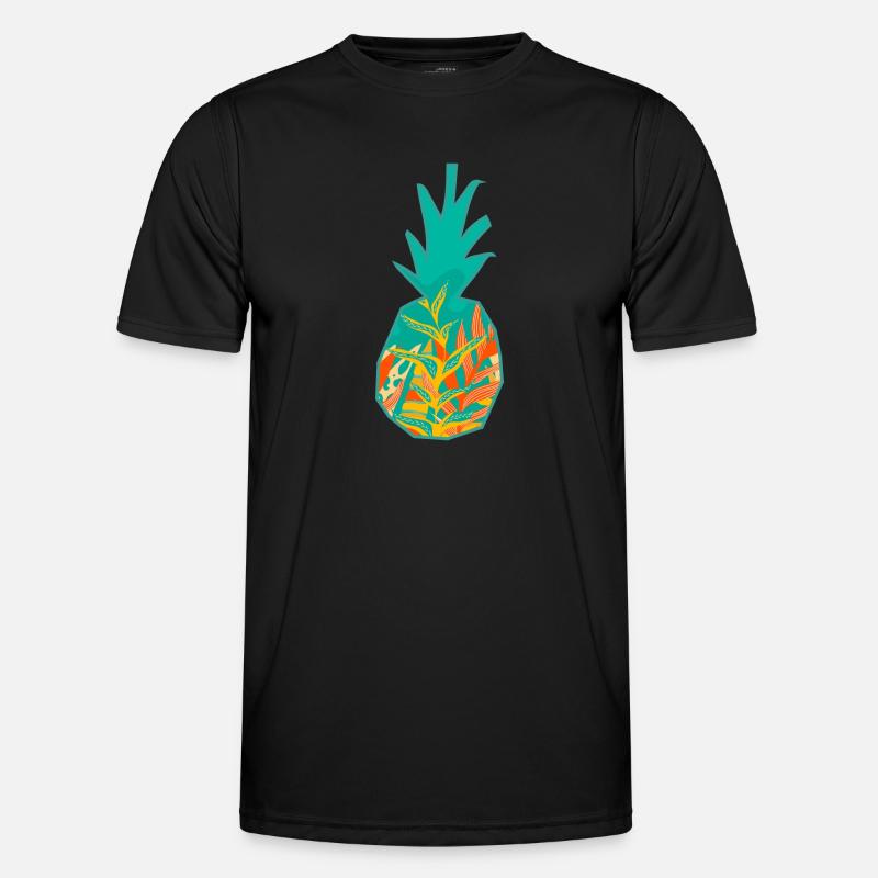 Modern Pineapple Design - Men's Functional T-Shirt - black