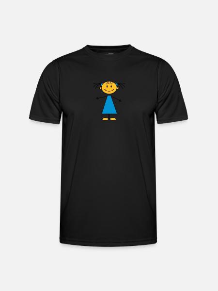 girl - Männer Funktions-T-Shirt - Schwarz