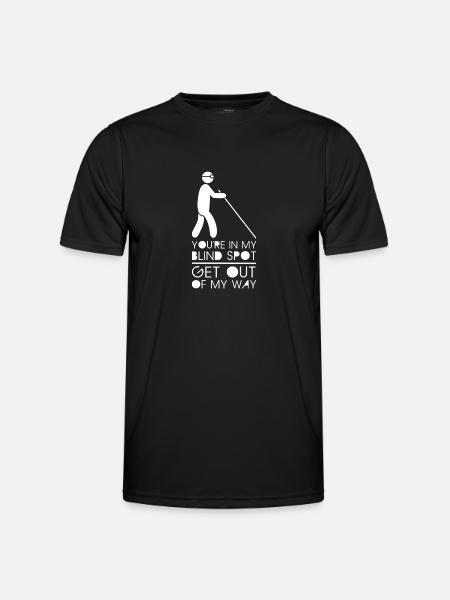 Blinder Blind Sehbehindert Witzig Geschenk - Männer Funktions-T-Shirt - Schwarz