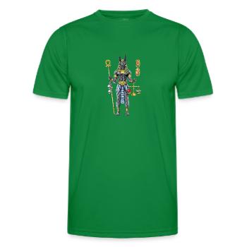 Anubis Mythologie égyptienne Dieu - T-shirt sport Homme - vert - Devant - AI Model Male 178 dark (178cm)