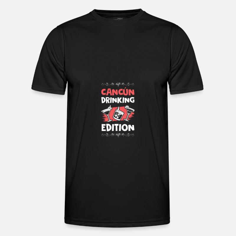 Cancun Drinking Edition - Men's Functional T-Shirt - black