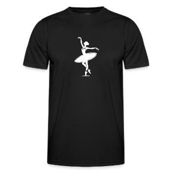 Anmutige Disziplin und Schönheit im Spitzentanz - Männer Funktions-T-Shirt - Schwarz - Vorne - AI Model Male 178 dark (178cm)