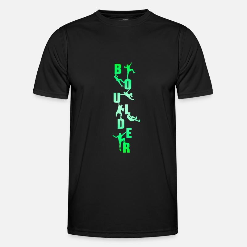 boulder - Männer Funktions-T-Shirt - Schwarz