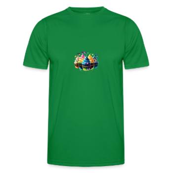 CUPCAKES - Men's Functional T-Shirt - kelly green - Front - AI Model Male 178 dark (178cm)