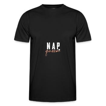 Reine du sommeil - T-shirt sport Homme - noir - Devant - AI Model Male 178 dark (178cm)
