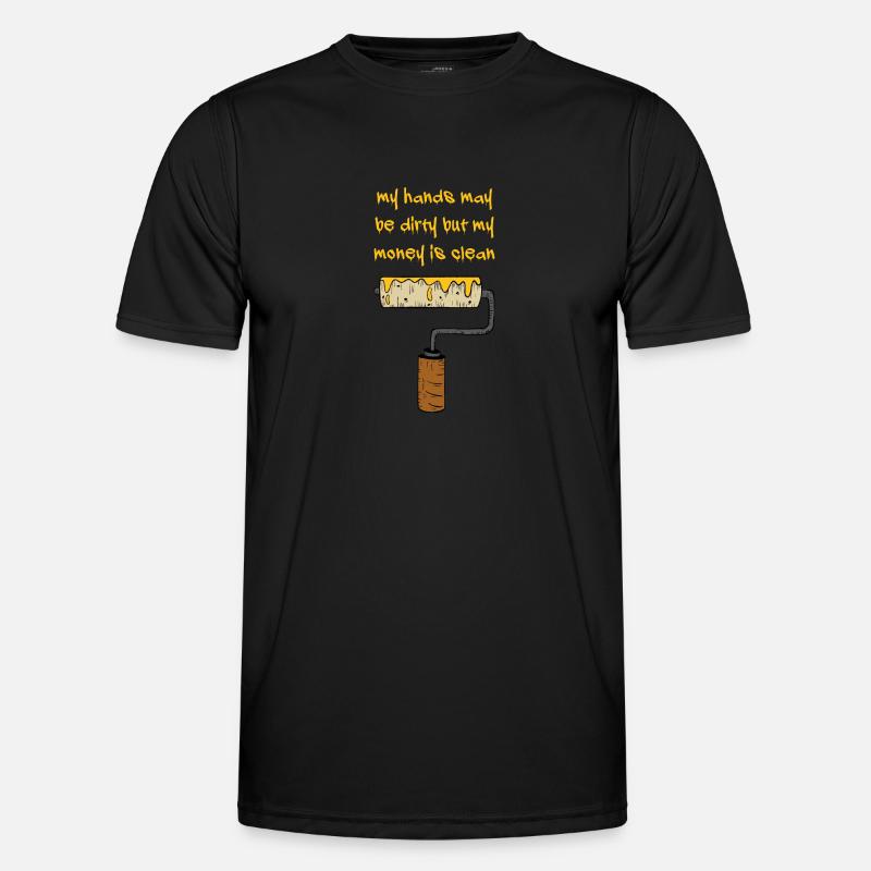 Maler Handwerker Beruf Spruch Geschenk - Männer Funktions-T-Shirt - Schwarz