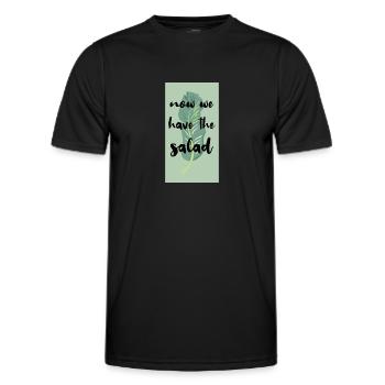 Denglisch drôle de dicton cadeau - T-shirt sport Homme - noir - Devant - AI Model Male 178 dark (178cm)