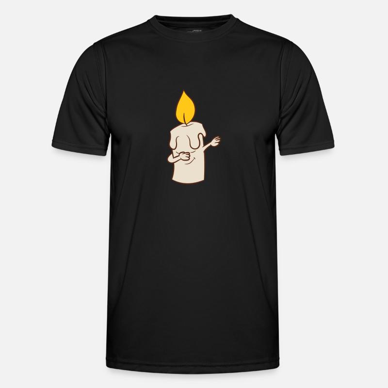 Kerze - Dab, dabbing, dabben, tanzen Männer Funktions-T-Shirt