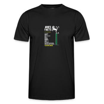 Sternzeichen Widder - Männer Funktions-T-Shirt - Schwarz - Vorne - AI Model Male 178 dark (178cm)