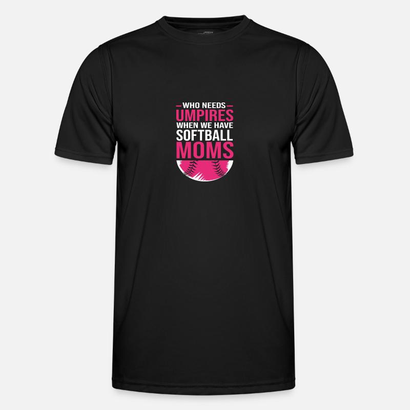 Softball Mama Männer Funktions-T-Shirt