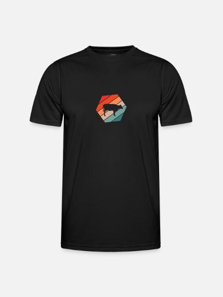 Landwirt Bauer Farmer - Männer Funktions-T-Shirt - Schwarz