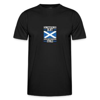 Scots Scottish Scotland - Men's Functional T-Shirt - black - Front - AI Model Male 178 dark (178cm)