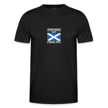 Scots Scottish Scotland - Men's Functional T-Shirt - black - Front - AI Model Male 178 dark (178cm)