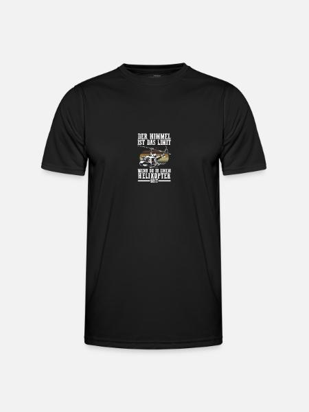 Pilot Helicopter Helicopter - Men's Functional T-Shirt - black