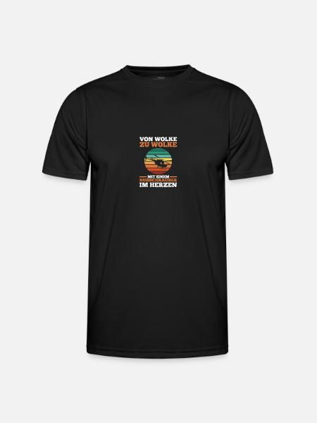 Pilot Helicopter Helicopter - Men's Functional T-Shirt - black