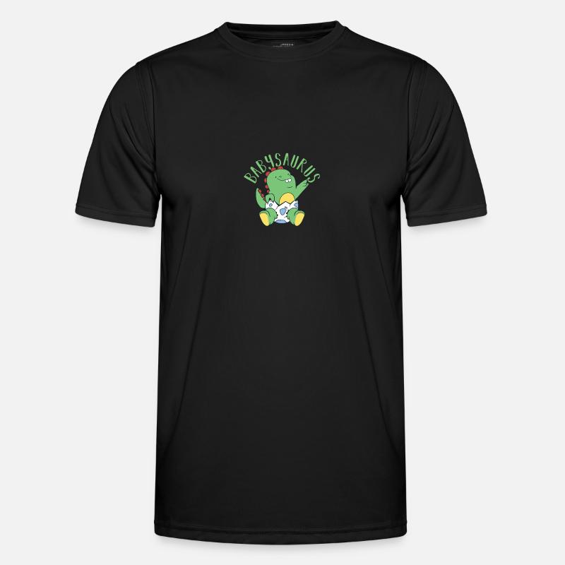 Babysaurus Dino Dinosaur - Men's Functional T-Shirt - black