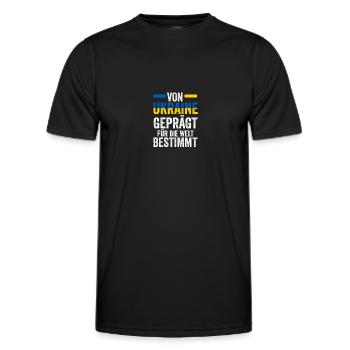 Ukrainer Ukraine - Männer Funktions-T-Shirt - Schwarz - Vorne - AI Model Male 178 dark (178cm)
