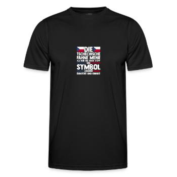 Tschechen Tschechisch Tschechien - Männer Funktions-T-Shirt - Schwarz - Vorne - AI Model Male 178 dark (178cm)